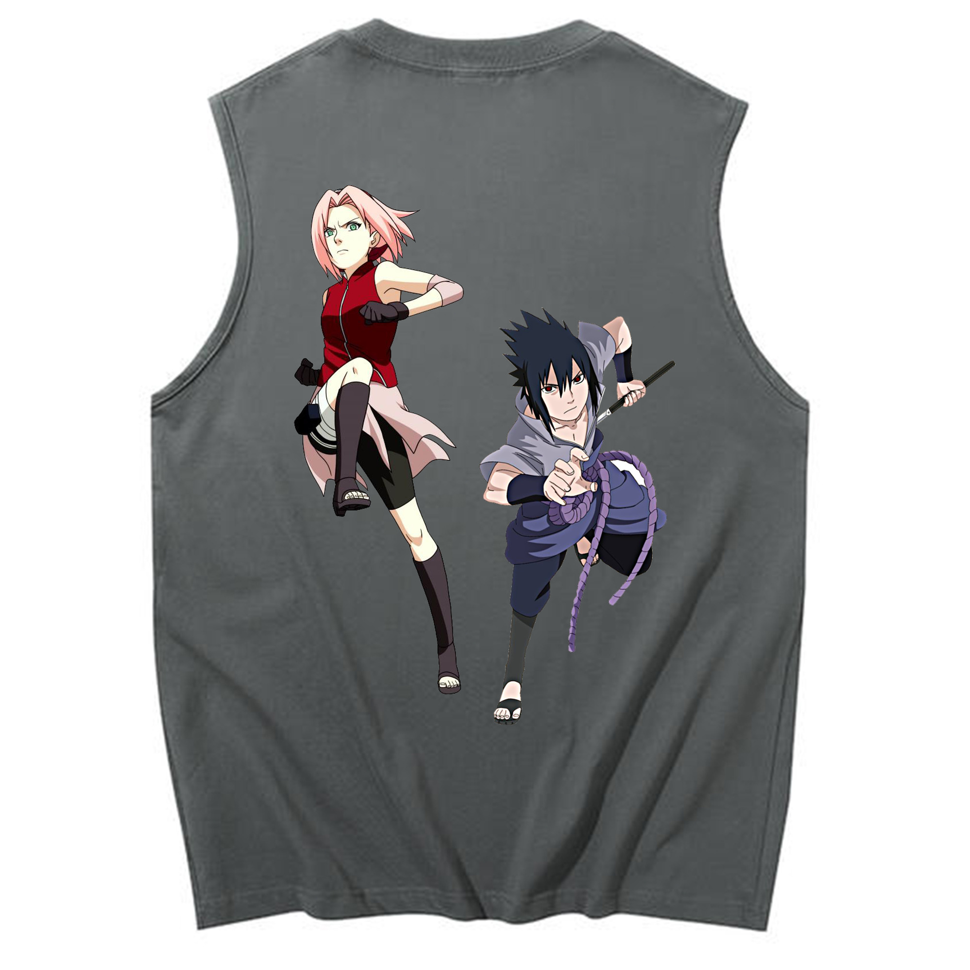 （画像用） NARUTO -ナルト- 春野サクラ Haruno Sakura コットン100％タンクトップ（背面プリント）